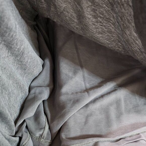 Burberry Jersey Dress XL 12 14 Tank Gray Ruched Smocked - Picture 10 of 10